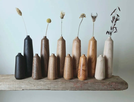 Wooden Bud Vase | Set of 2 | HWKS